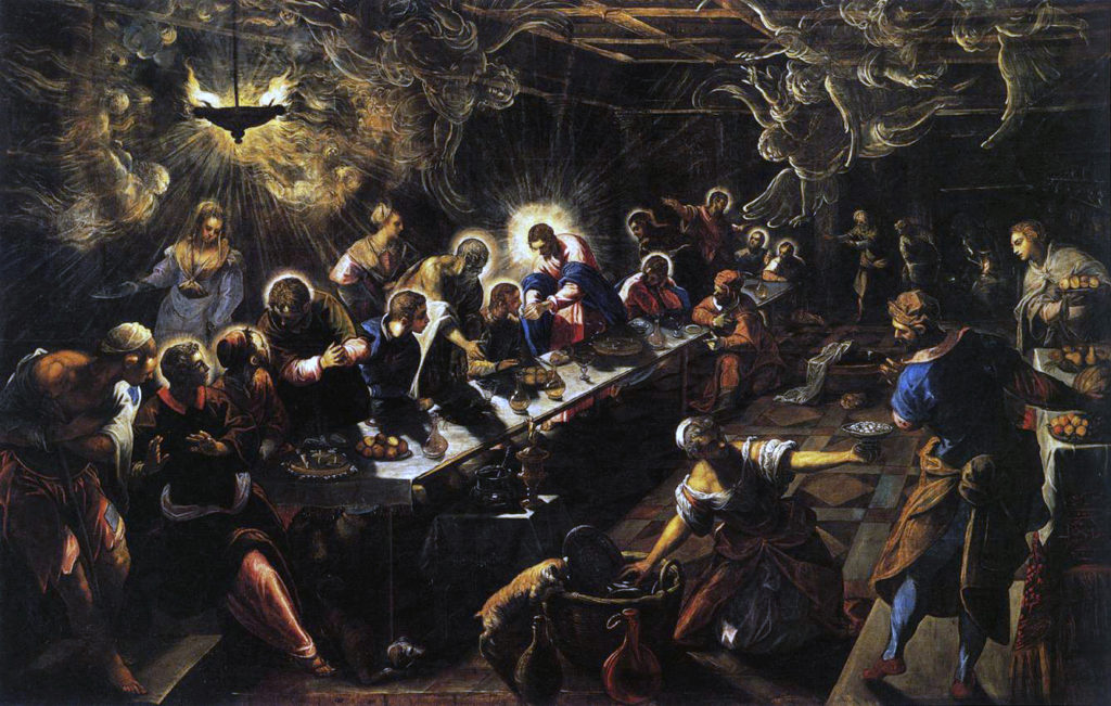 Jacopo Tintoretto, Last Supper, Mannerism